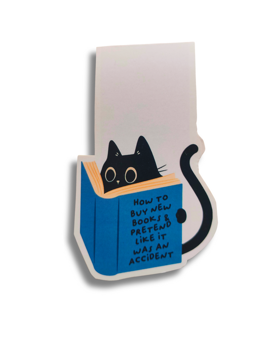 How to Buy New Books and Pretend Like It Was an Accident | Quirky Magnetic Bookmark