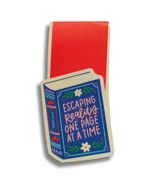 Escaping Reality One Page at a Time | Magnetic Bookmark