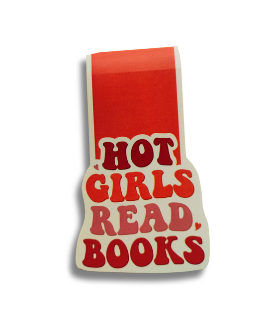 Hot Girls Read Books | Magnetic Bookmarks