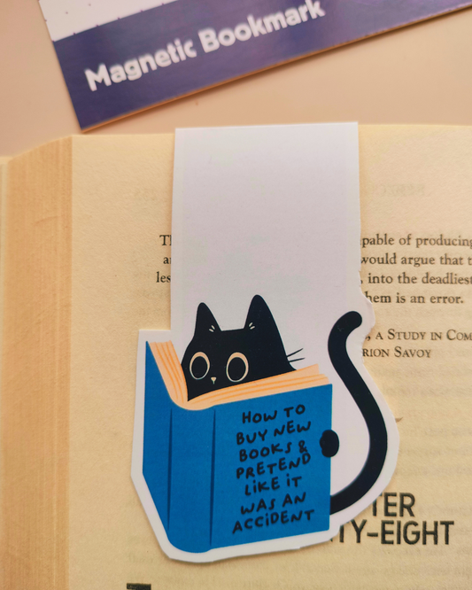 How to Buy New Books and Pretend Like It Was an Accident | Quirky Magnetic Bookmark