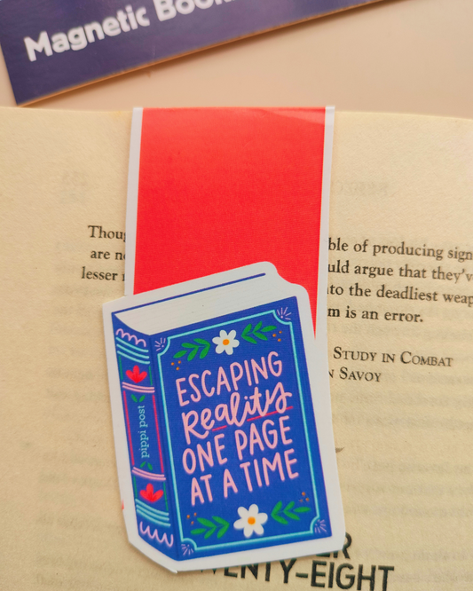 Escaping Reality One Page at a Time | Magnetic Bookmark