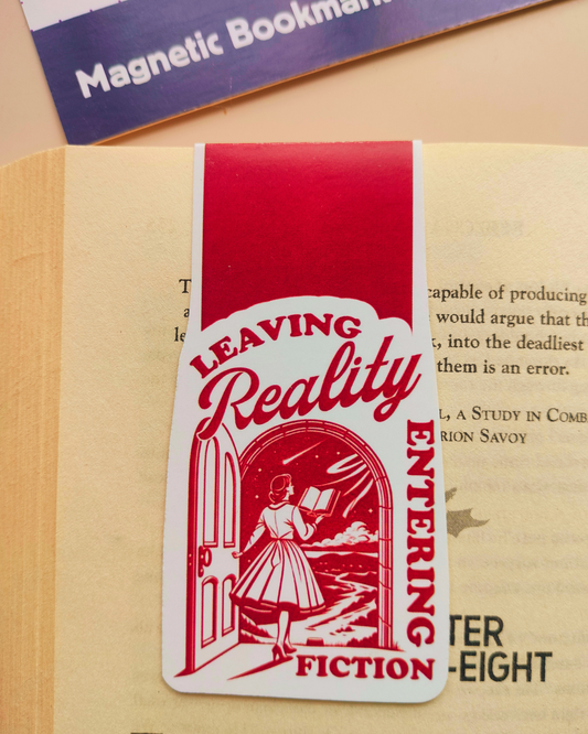 Leaving Reality, Entering Fiction | Magnetic Bookmark