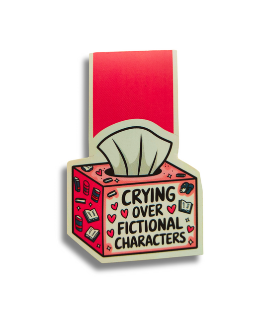 Crying Over Fictional Characters | Magnetic Bookmark