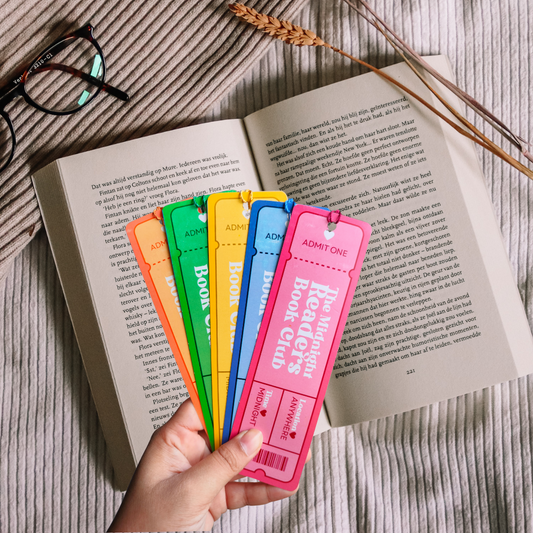 The Midnight Readers Book Club | Cute Bookmarks with Tassels | 2 inches by 7 inches | Pack of 5