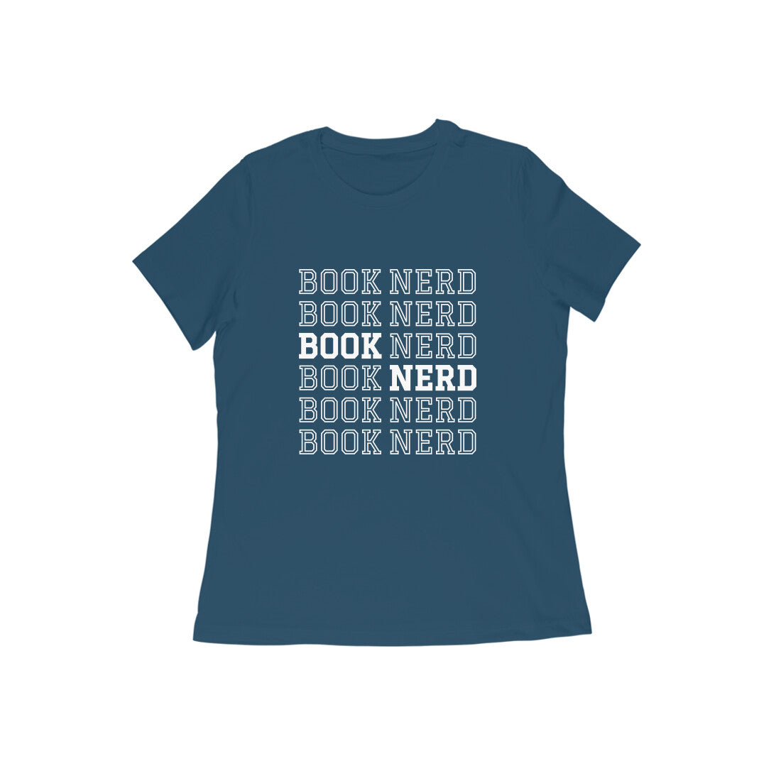 Book Nerd | Navy Blue Bookish T-Shirt for Women